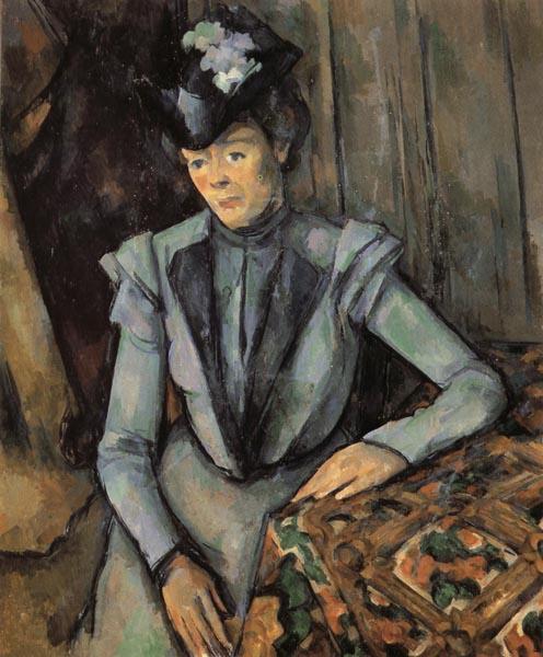 Paul Cezanne Woman in Blue